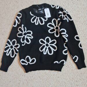 Wesc Leon Daisy Unisex Knit Sweater Crewneck S/M